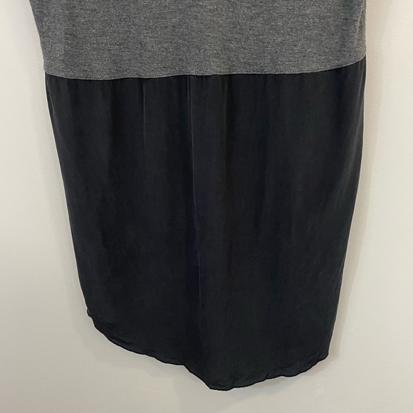 Wilfred with Silk Longline T-Shirt Womens M Grey Black Casual Top Office Career - Picture 8 of 10
